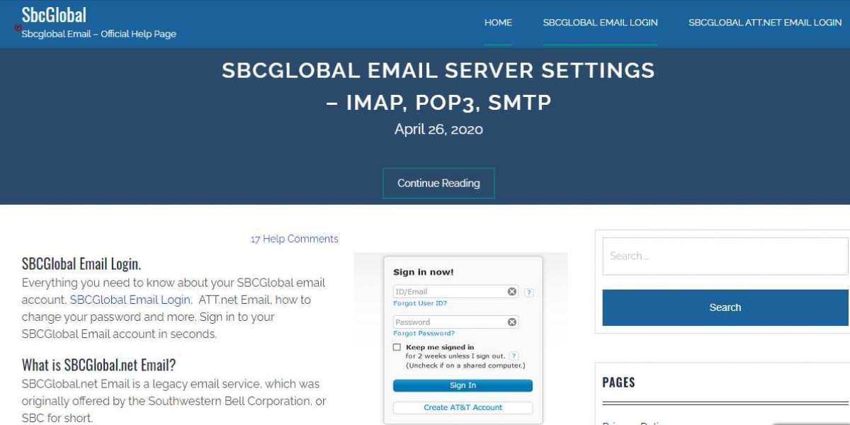 How do I access the SBCGlobal Email login account?
