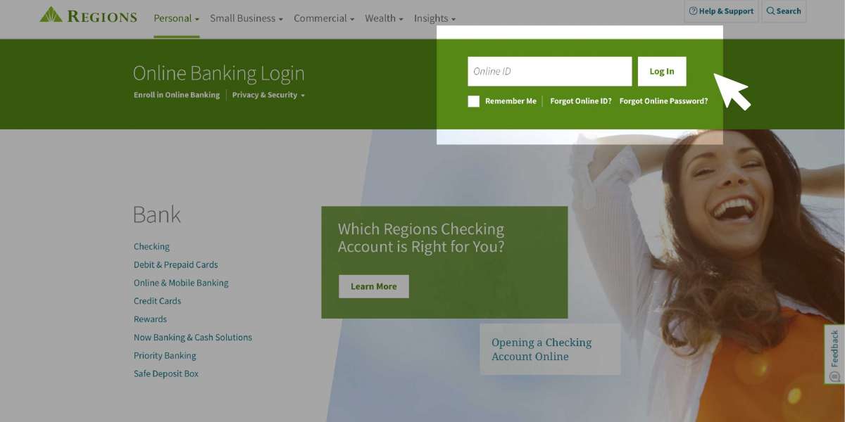 Quick manual guide to change the Regions bank ID and password