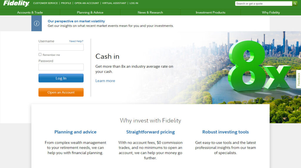 Fidelity login | Log In to Fidelity Investments