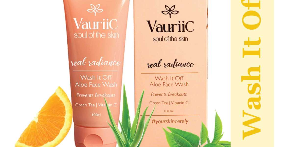 Best Face Wash for Oily Skin & Glowing Skin - VauriiC Wash it off Aloe Face Wash