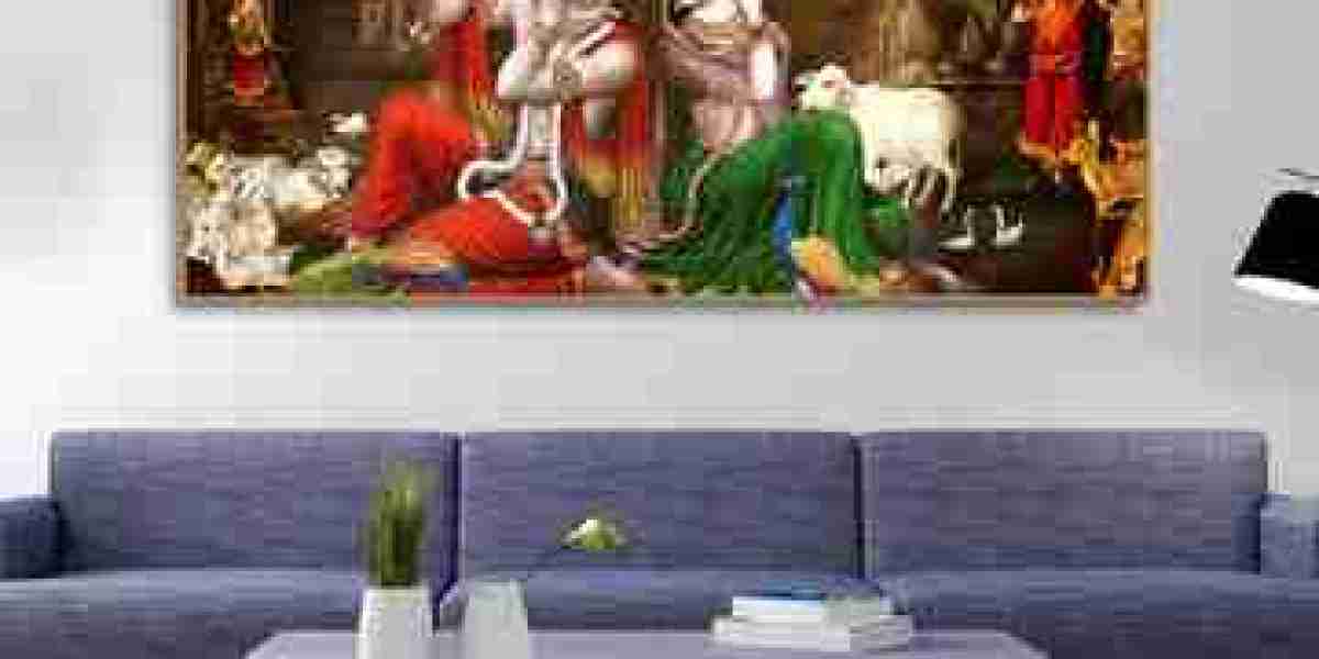 Discover Blissful Harmony: Adorn Your Walls with Stunning Radha Krishna Paintings