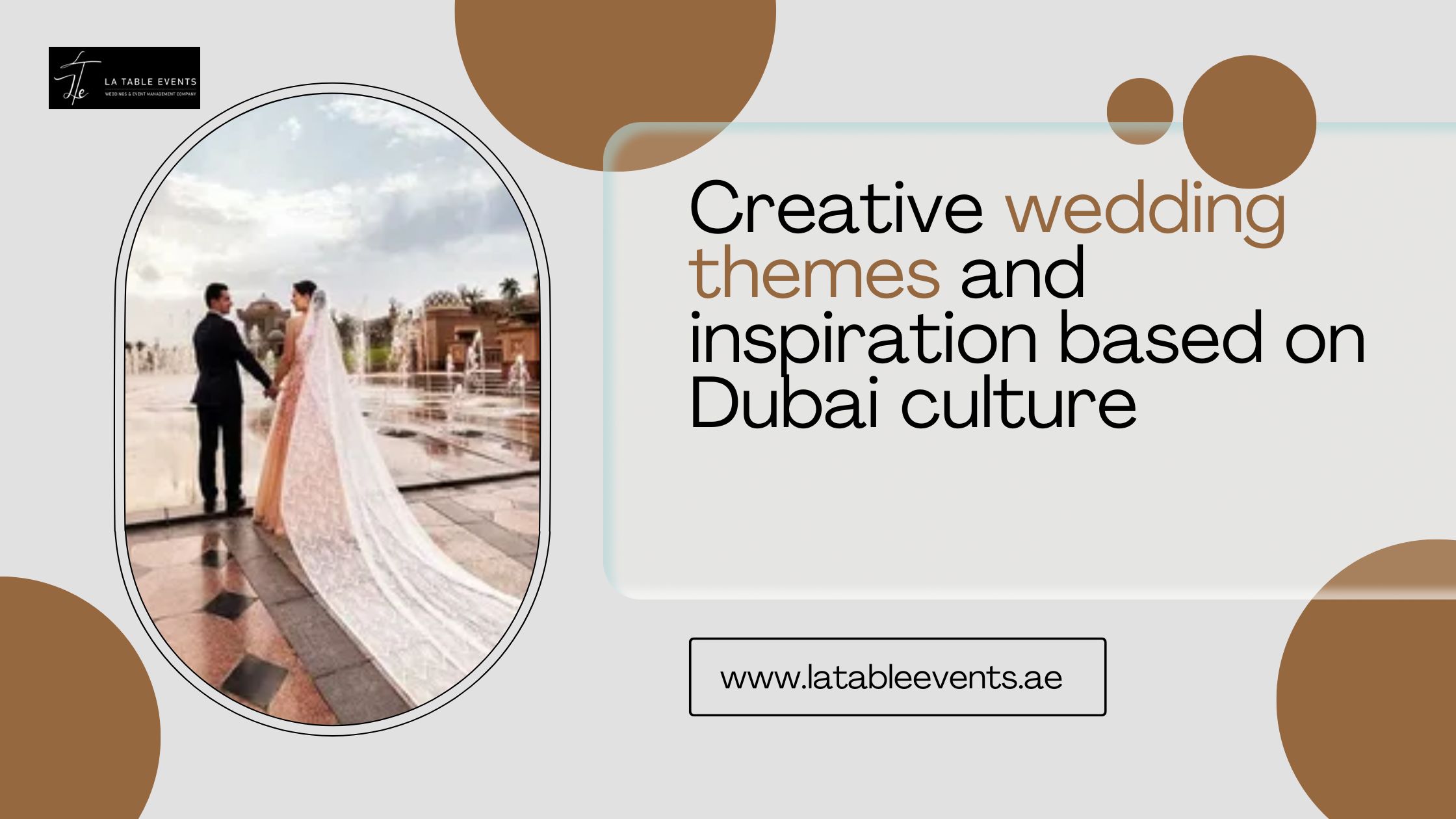 Creative wedding themes and inspiration based on Dubai culture - La Table Events