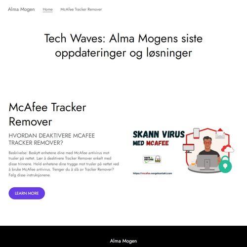 McAfee Tracker Remover | almamogen.website3.me