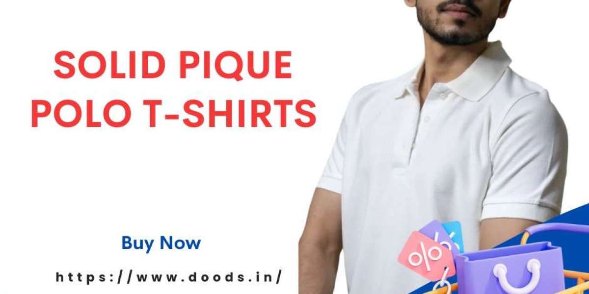Elevate Your Style with Doods' Solid Pique Polo T-Shirts