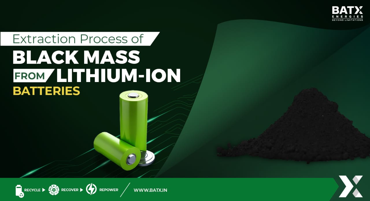 Extraction Process of Black Mass from Lithium-Ion Batteries
