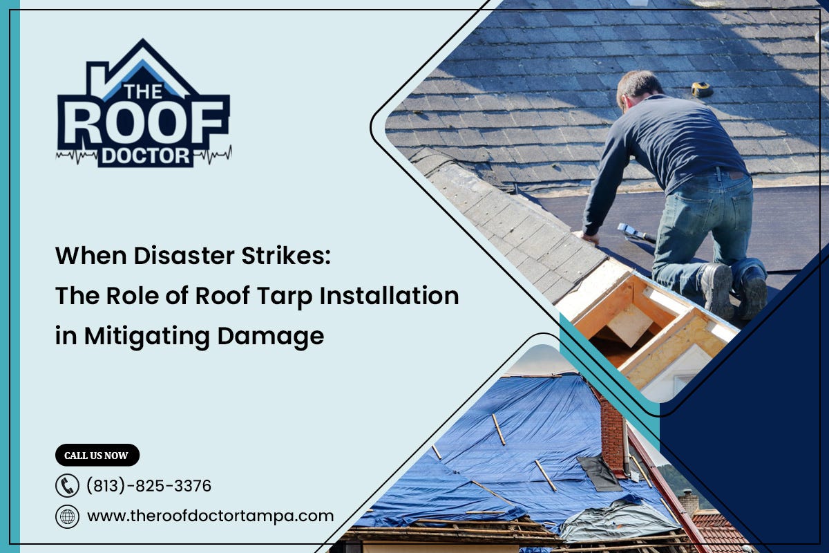 When Disaster Strikes: The Role of Roof Tarp Installation in Mitigating Damage | by The Roof Doctor | May, 2024 | Medium
